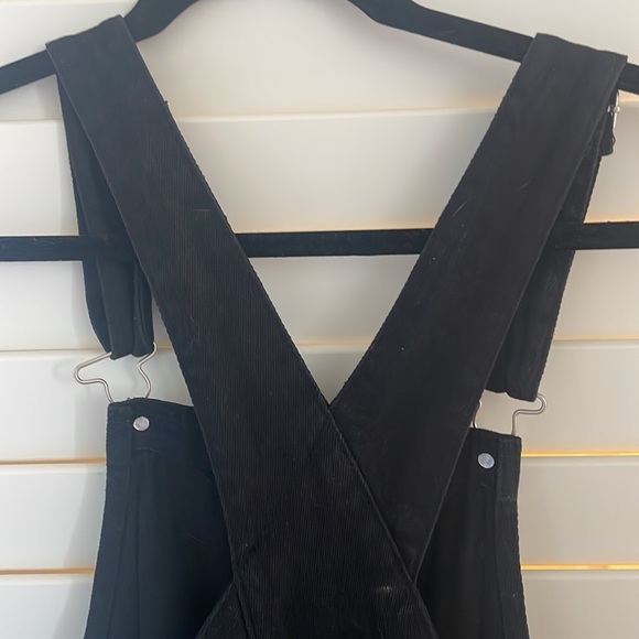 12th Tribe Black Runaway Girl Denim Overalls Size S - Picture 12 of 12